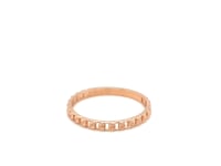 14k Rose Gold Ring with Bead Texture