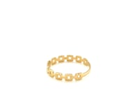 14k Yellow Gold Chain Link Ring