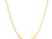 3.6 mm 14k Two Tone Gold Pave Curb Chain