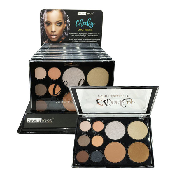BEAUTY TREATS Cheeky Chic Palette Display Set, 12 pieces