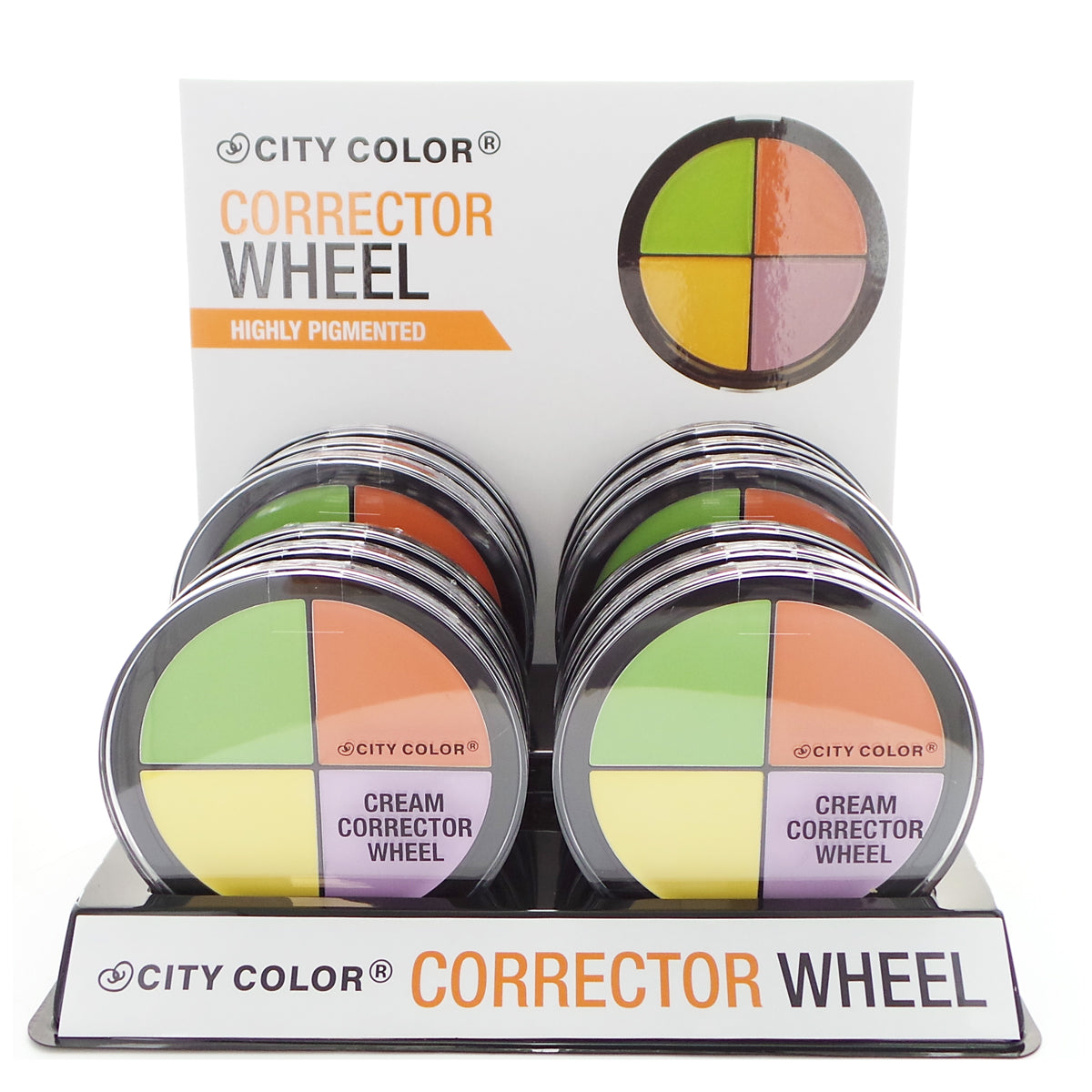 CITY COLOR Color Correcting Wheel Display Set, 12 Pieces