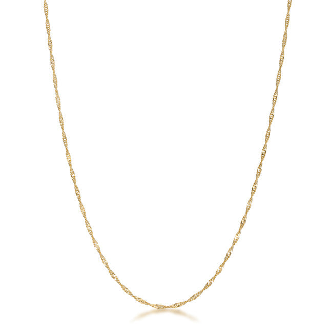 18 Inch Gold Twisted Chain