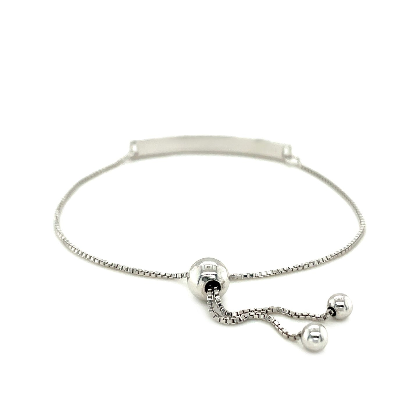 Sterling Silver Adjustable I Love You to the Moon and Back Bracelet