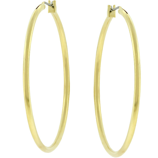 Large Golden Hoop Earrings