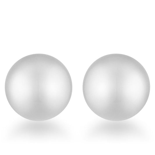 Julie Rhodium Sphere Stud Earrings