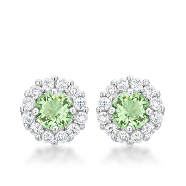 Bella Bridal Earrings in Peridot