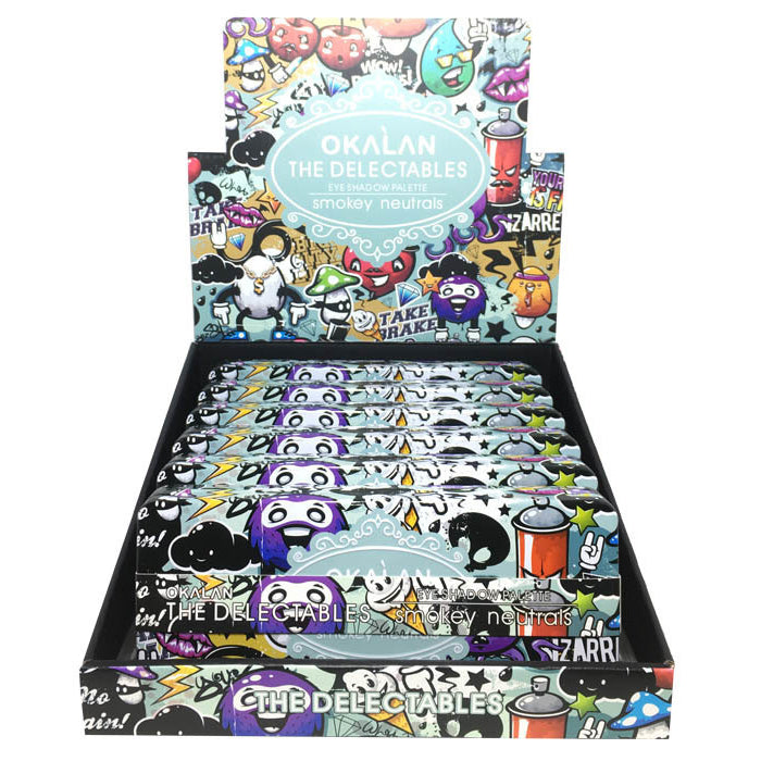 OKALAN The Delectables Eyeshadow Palette A Display Set, 6 Pieces