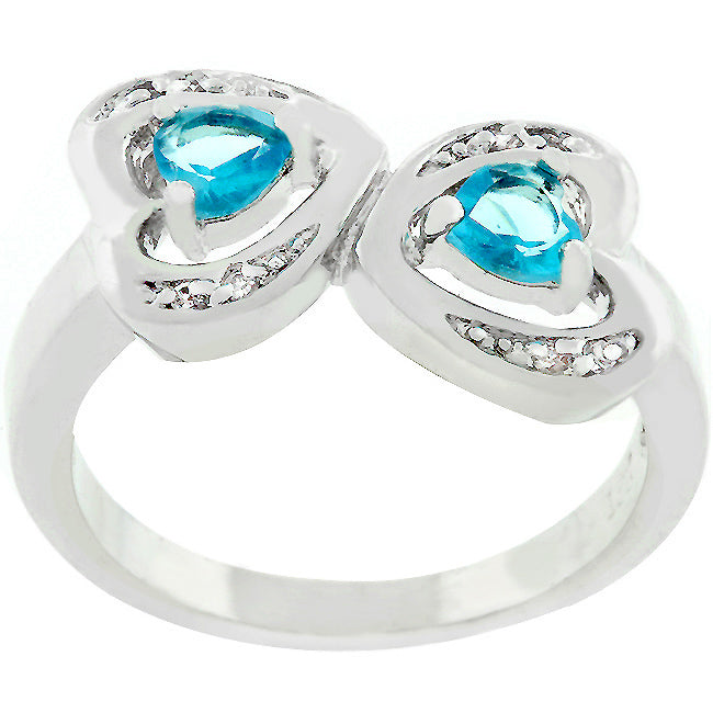 Mirrored Hearts Ring