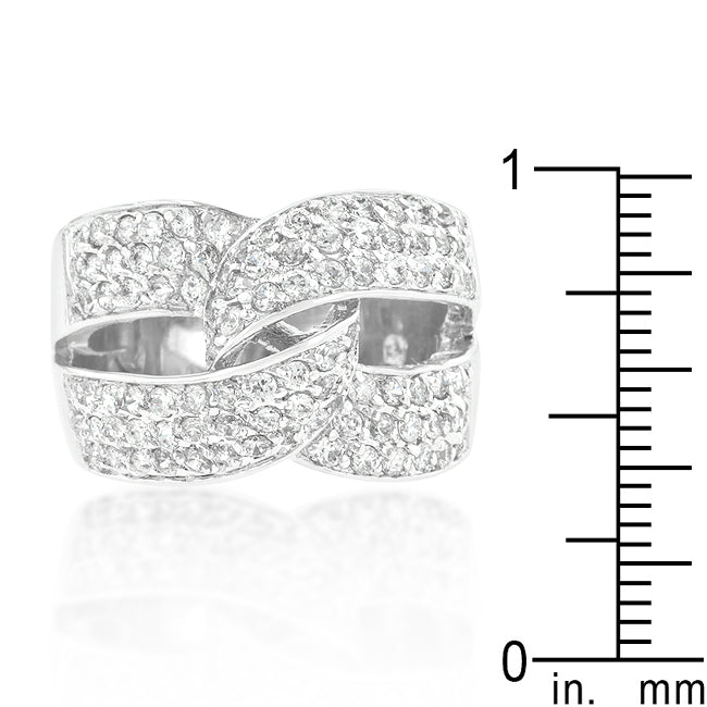 Cubic Zirconia Knot Ring