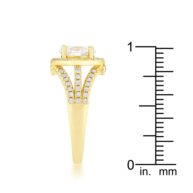 Marylin 2.5ct CZ 14k Gold Classic Ring