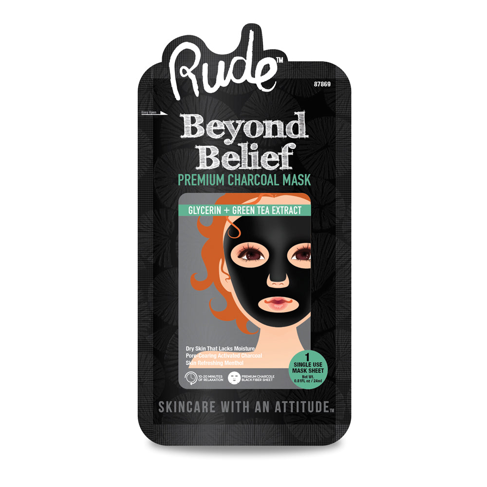 RUDE Beyond Belief Purifying Charcoal Face Mask