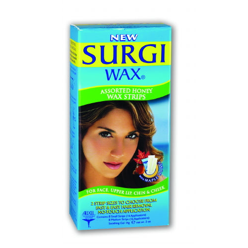 SURGI WAX Assorted Honey Facial Wax Strips - SG82516
