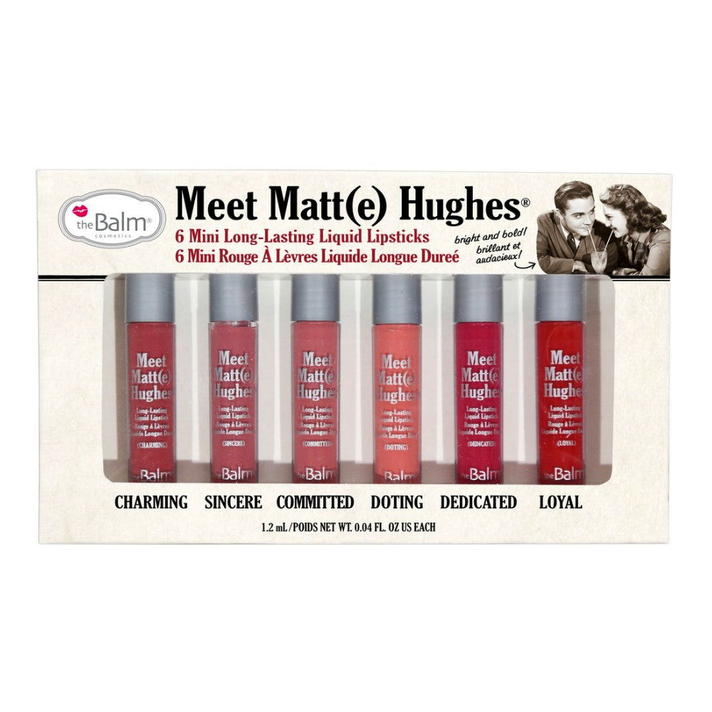 theBalm Meet Matt(e) Hughes Set of 6 Mini Long-Lasting Liquid Lipsticks