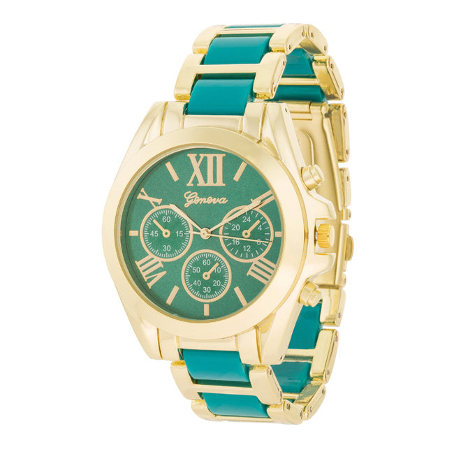 Teal Gold Watch