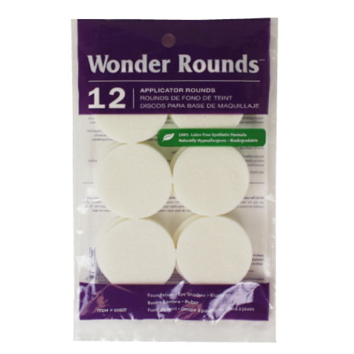 Wonder Rounds 12 Applicator Rounds - White