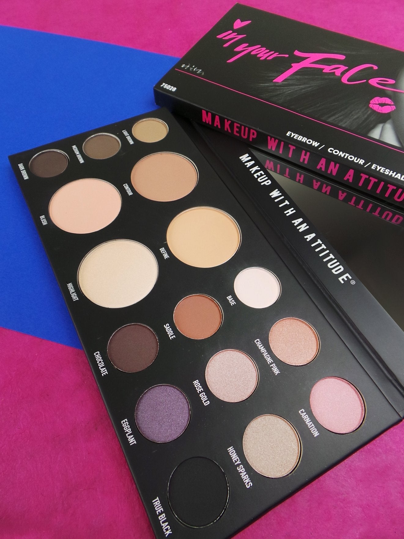RUDE In Your Face 3-in-1 Palette